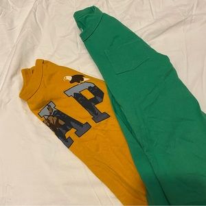 Gap long sleeve tees 📚 set of 2 boys size 5